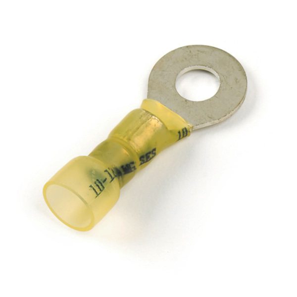 Connectors, Crimp, Solder & Seal Ring, Gauge 12-10,Stud Size 10, pack 6 Replaces # 84-1943
