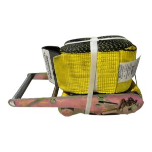 4in Ratchet Strap Flat Hook x 30FT (Yellow) Replaces # 651A4410F30