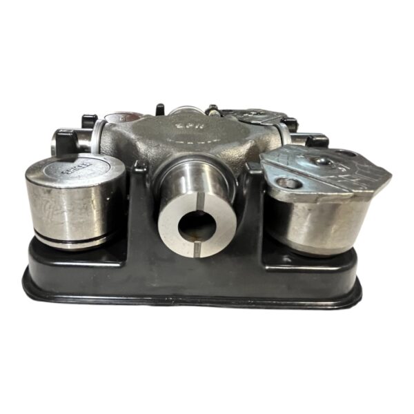 Universal Joint, Half Round Style for MACK  Replaces # 2104-5676XI-AFT (w/ Lockstraps) (7.547in x 7.547in) SPICER (Purple) - Image 4