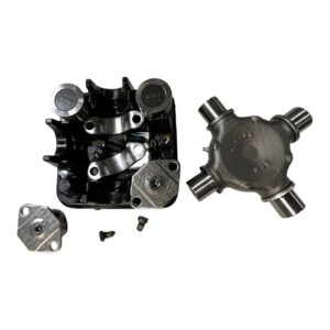 Universal Joint, Half Round Style for MACK  Replaces # 2104-5676XI-AFT (w/ Lockstraps) (7.547in x 7.547in) SPICER (Purple)