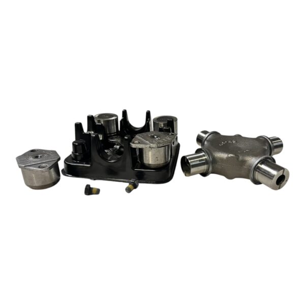 Universal Joint, Half Round Style for MACK  Replaces # 2104-5676XI-AFT (w/ Lockstraps) (7.547in x 7.547in) SPICER (Purple) - Image 2