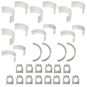 Main Bearing Kit for CUMMINS N14 & 855 (.010) (14 Lock Plates) (2 Thrust Washer Pairs) Replaces # 3801261
