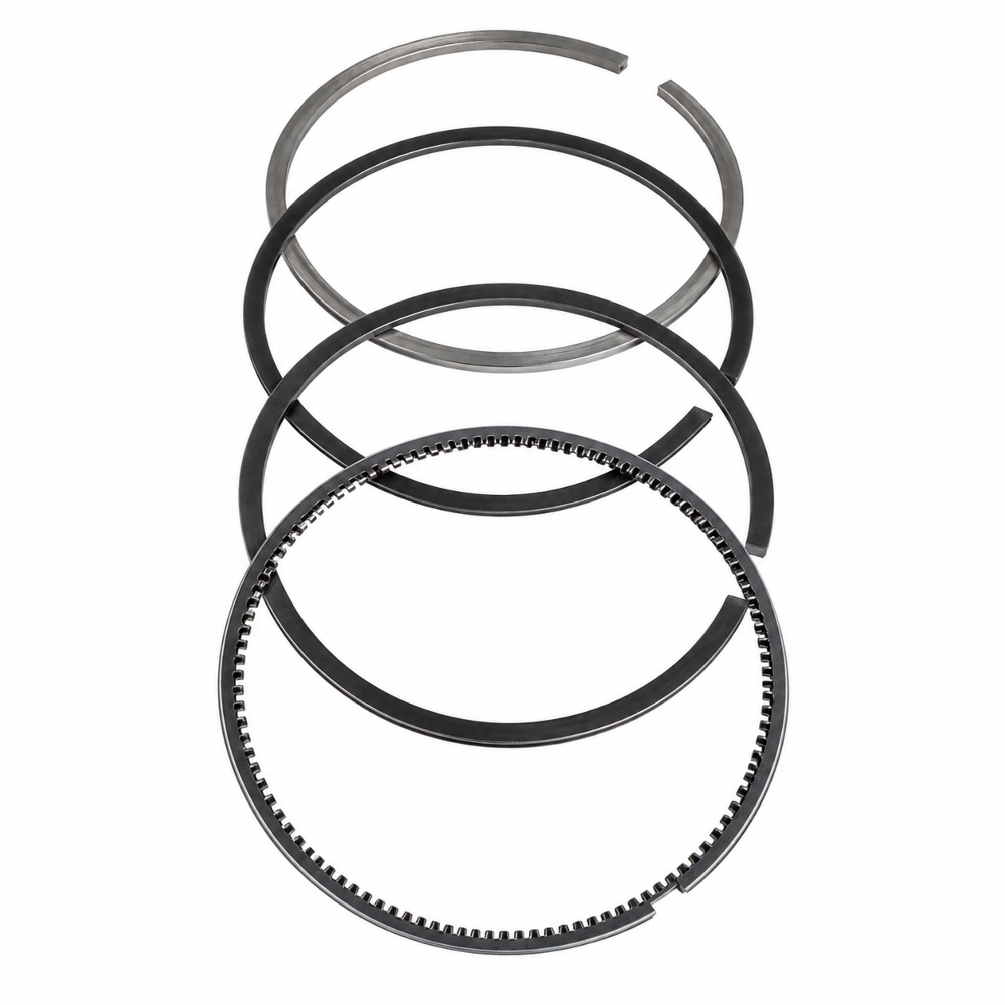 Piston Ring Set for CUMMINS 855 (Premium) (w/ Steel Oil Ring) Replaces # 4089810