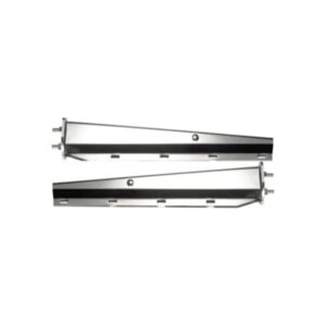 Mudflap Chrome Hanger (Straight (2-1/2" Spacing Between Bolts) (Pair) Replaces # F245691