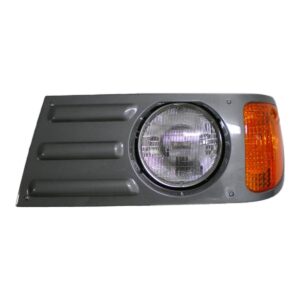 Headlamp Assembly for MACK  Replaces # 2MO534AM (CV,CHN,CXN Model) LH (Flat Gray) *Granite*